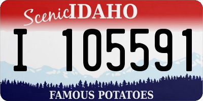 ID license plate I105591