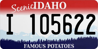 ID license plate I105622