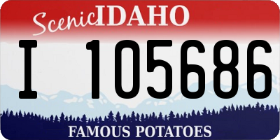 ID license plate I105686