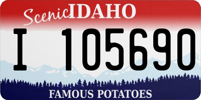 ID license plate I105690