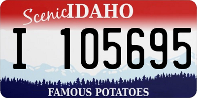 ID license plate I105695