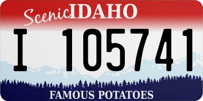 ID license plate I105741