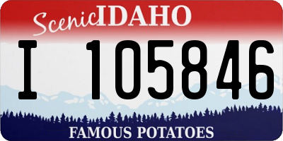 ID license plate I105846