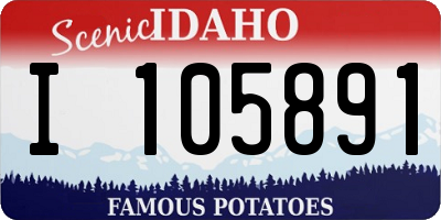 ID license plate I105891