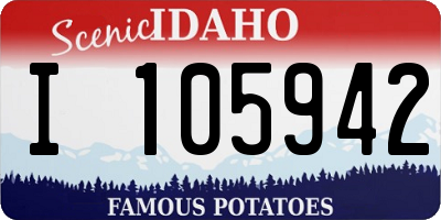 ID license plate I105942
