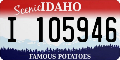 ID license plate I105946