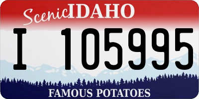 ID license plate I105995