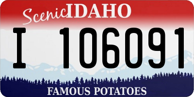ID license plate I106091