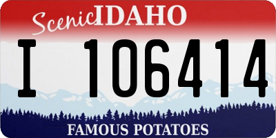 ID license plate I106414