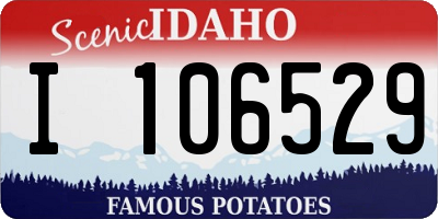 ID license plate I106529
