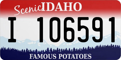 ID license plate I106591