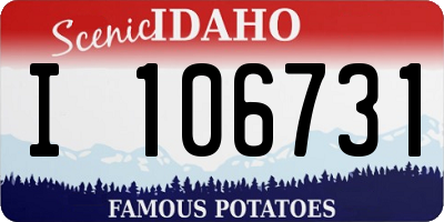 ID license plate I106731