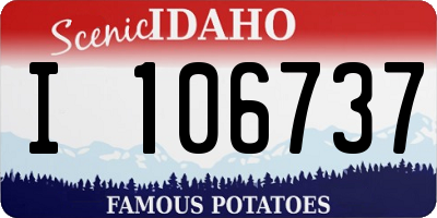 ID license plate I106737