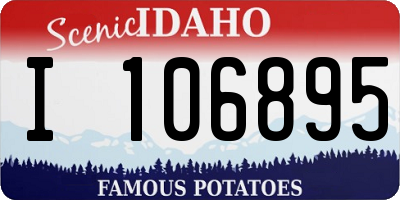 ID license plate I106895