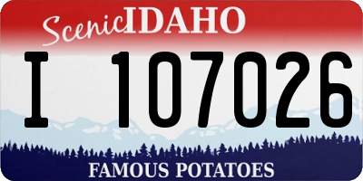 ID license plate I107026