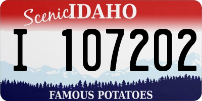 ID license plate I107202