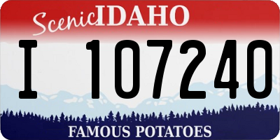 ID license plate I107240