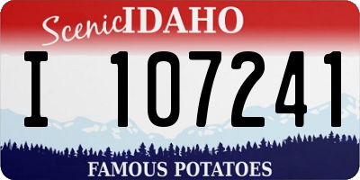 ID license plate I107241
