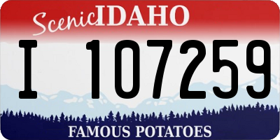 ID license plate I107259
