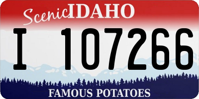 ID license plate I107266