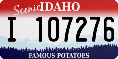 ID license plate I107276