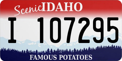 ID license plate I107295