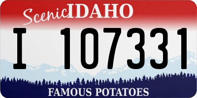 ID license plate I107331