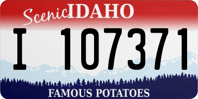 ID license plate I107371