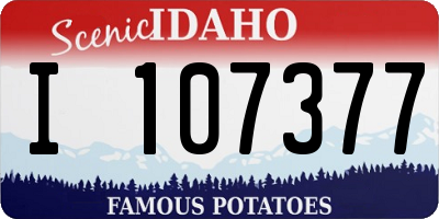 ID license plate I107377