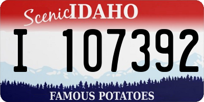 ID license plate I107392