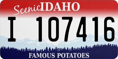 ID license plate I107416