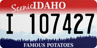 ID license plate I107427