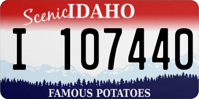 ID license plate I107440