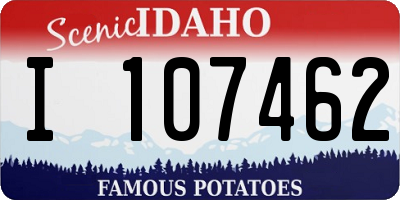 ID license plate I107462