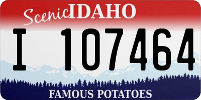 ID license plate I107464