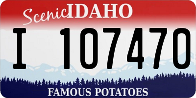 ID license plate I107470