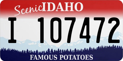 ID license plate I107472