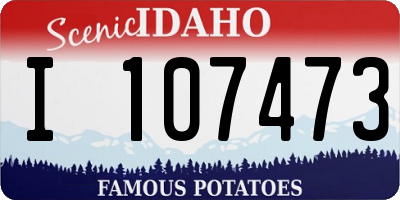 ID license plate I107473