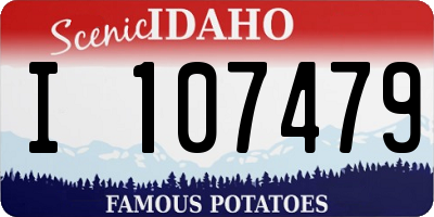 ID license plate I107479