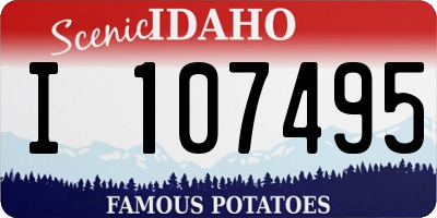 ID license plate I107495