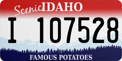 ID license plate I107528