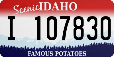 ID license plate I107830