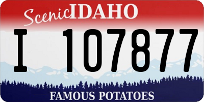 ID license plate I107877