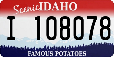 ID license plate I108078
