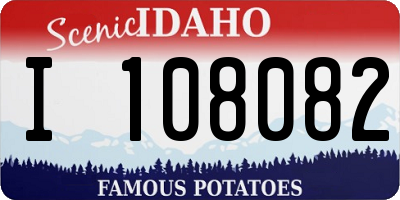 ID license plate I108082