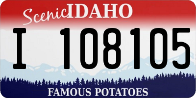 ID license plate I108105