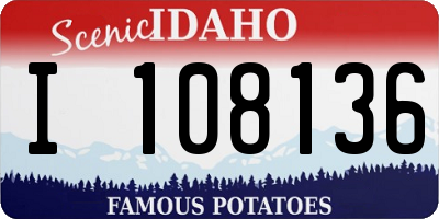 ID license plate I108136