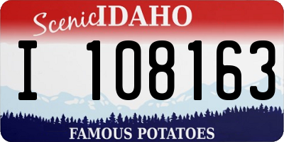 ID license plate I108163