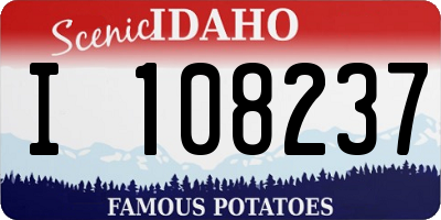 ID license plate I108237