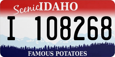 ID license plate I108268